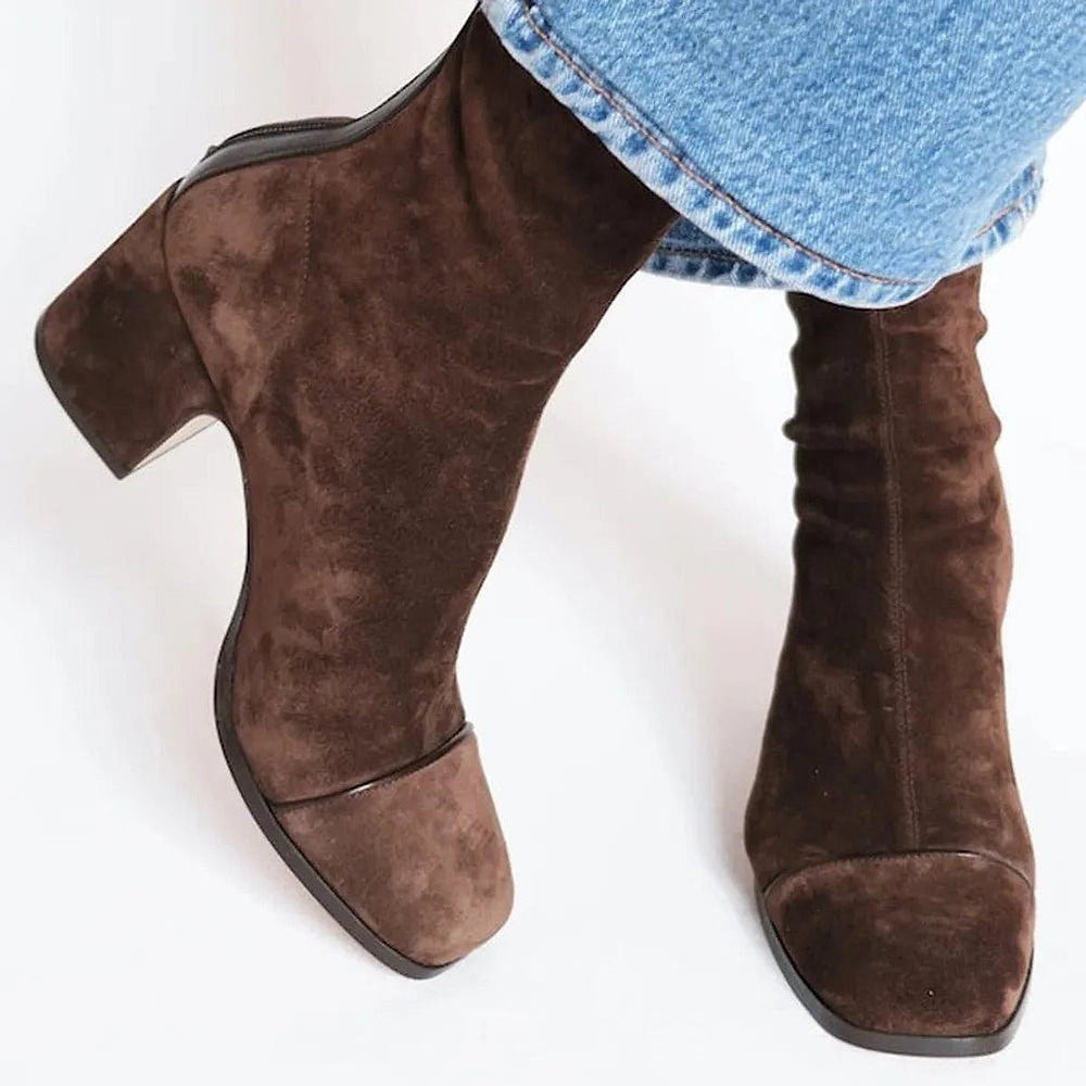 Women's Leopard Toe Ankle Boots, detail view