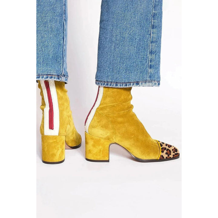 Women's Leopard Toe Ankle Boots, detail view 4