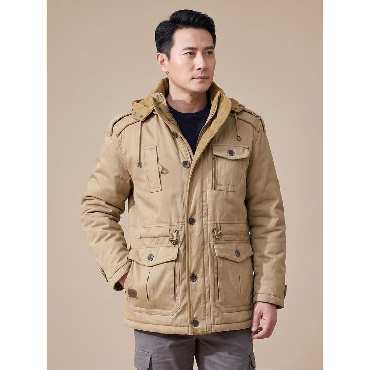 Men's Parka Jacket, front view 4