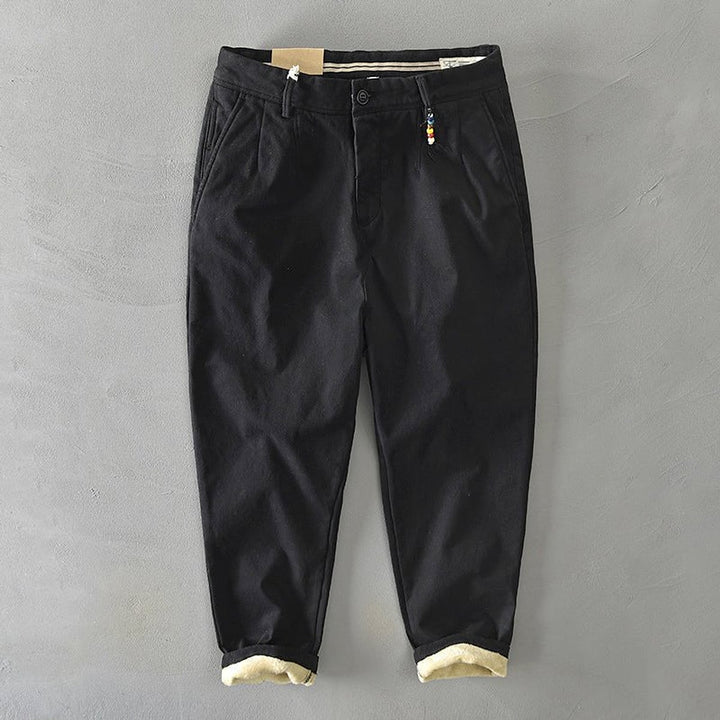 Men’s Chino Pants in Black, front view