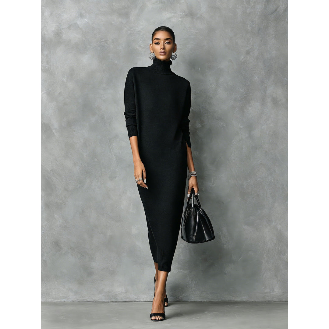 Women's Turtleneck Dress, front view 2