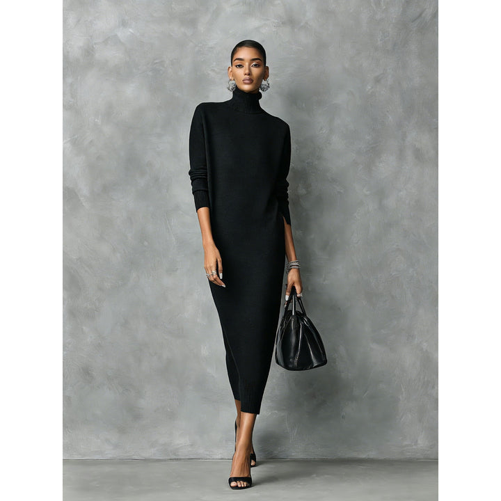 Women's Turtleneck Dress, front view 2