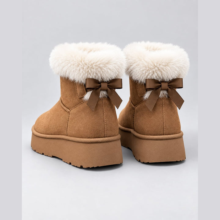 Women's Platform Snow Boots, back view