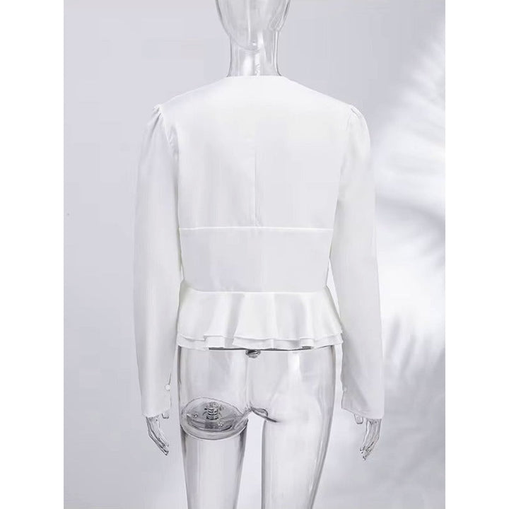 Women's Peplum Blouse, back view