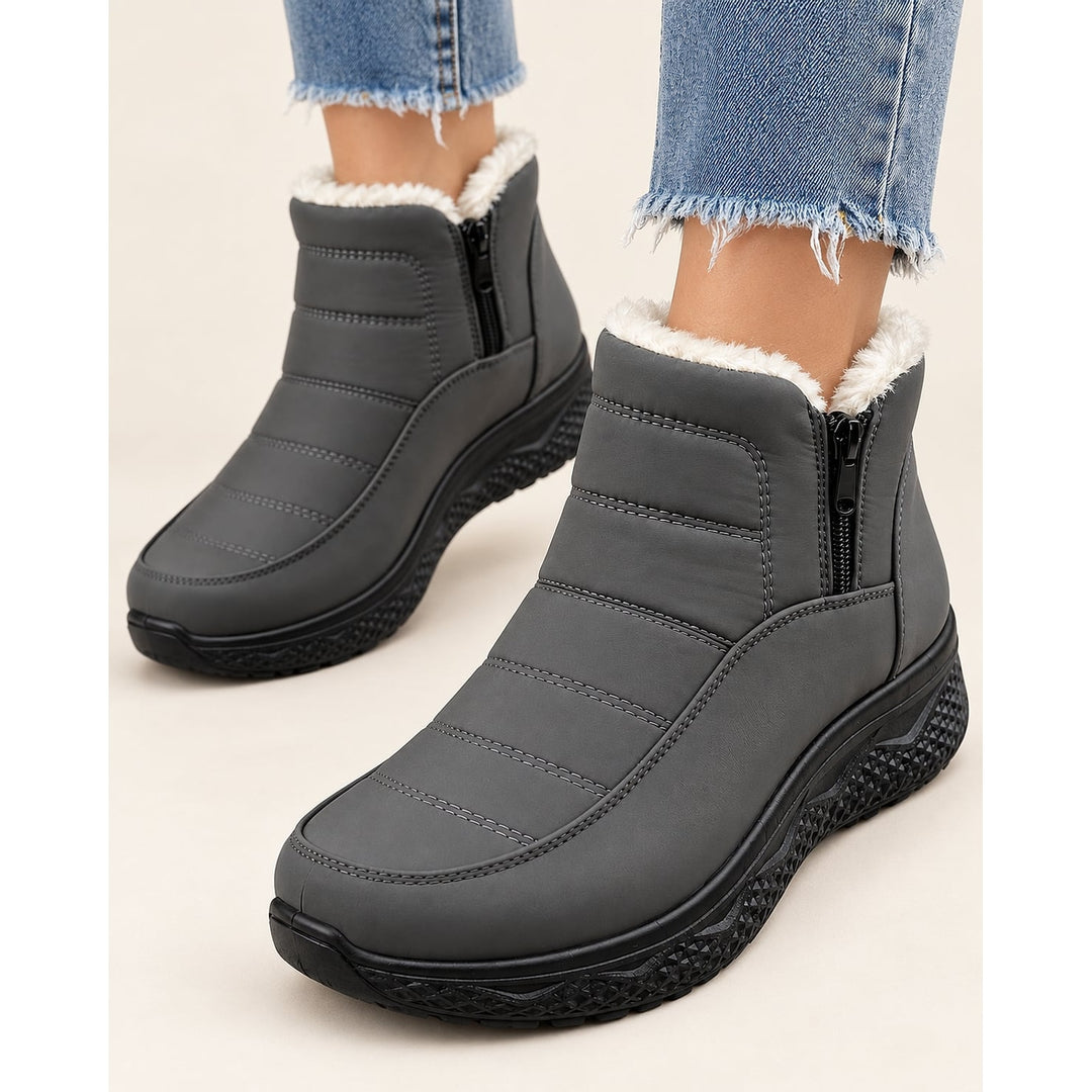 Women's Quilted Ankle Boots, front view
