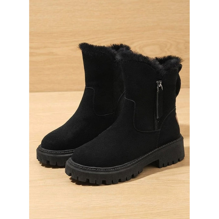 Women’s Lined Winter Ankle Boots, front view