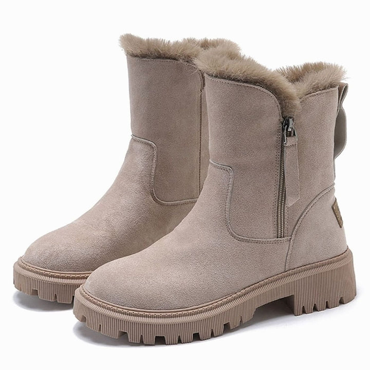 Women’s Lined Winter Ankle Boots, front view 2