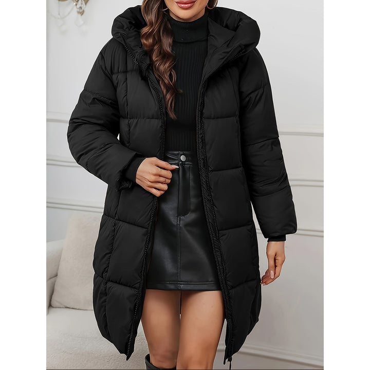 Women's Puffer Coat, front view 3