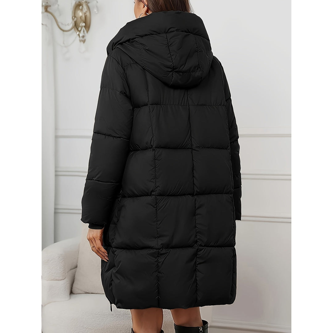 Women's Puffer Coat, back view 2