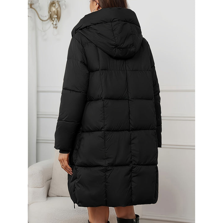 Women's Puffer Coat, back view 2