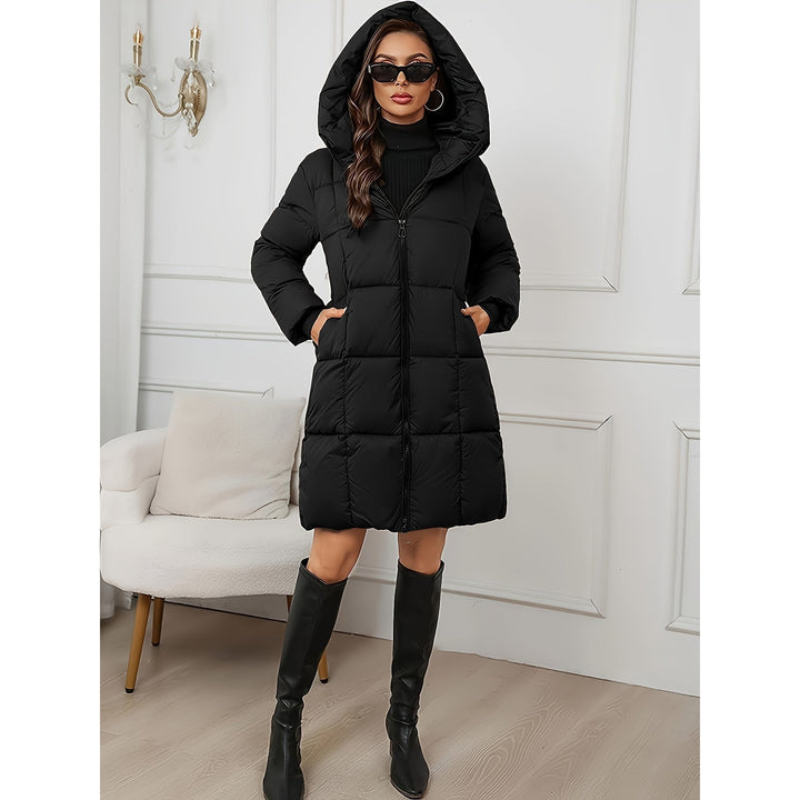 Women's Puffer Coat, detail view