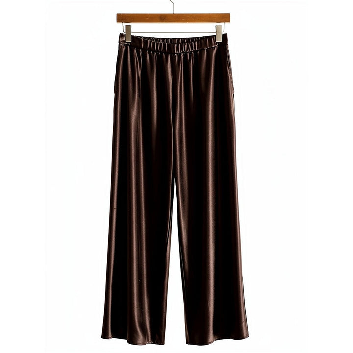 Women's Satin Pants, front view