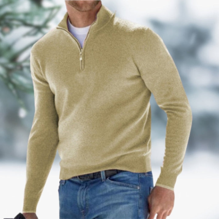 Men's Knitted Sweater, detail view