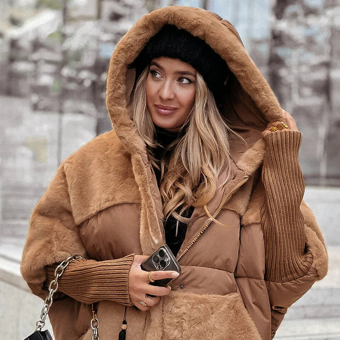 Women's Oversized Quilted Jacket, detail view 8