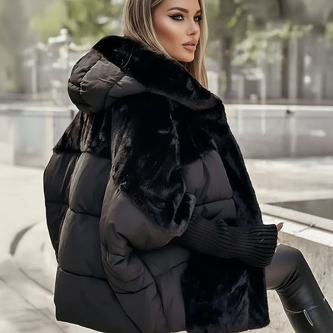 Women's Oversized Quilted Jacket, detail view 2