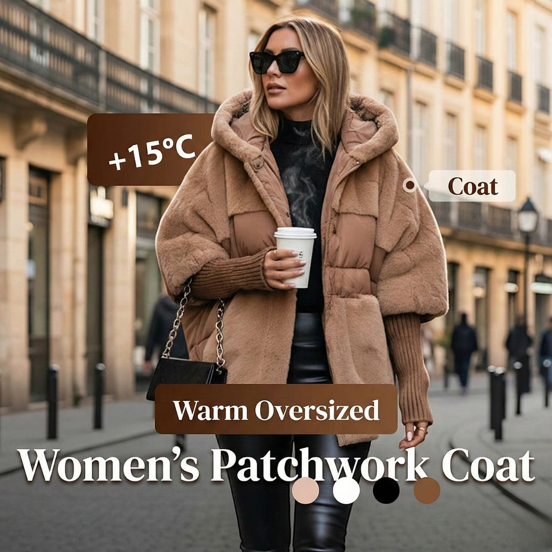 Women's Oversized Quilted Jacket, detail view 3