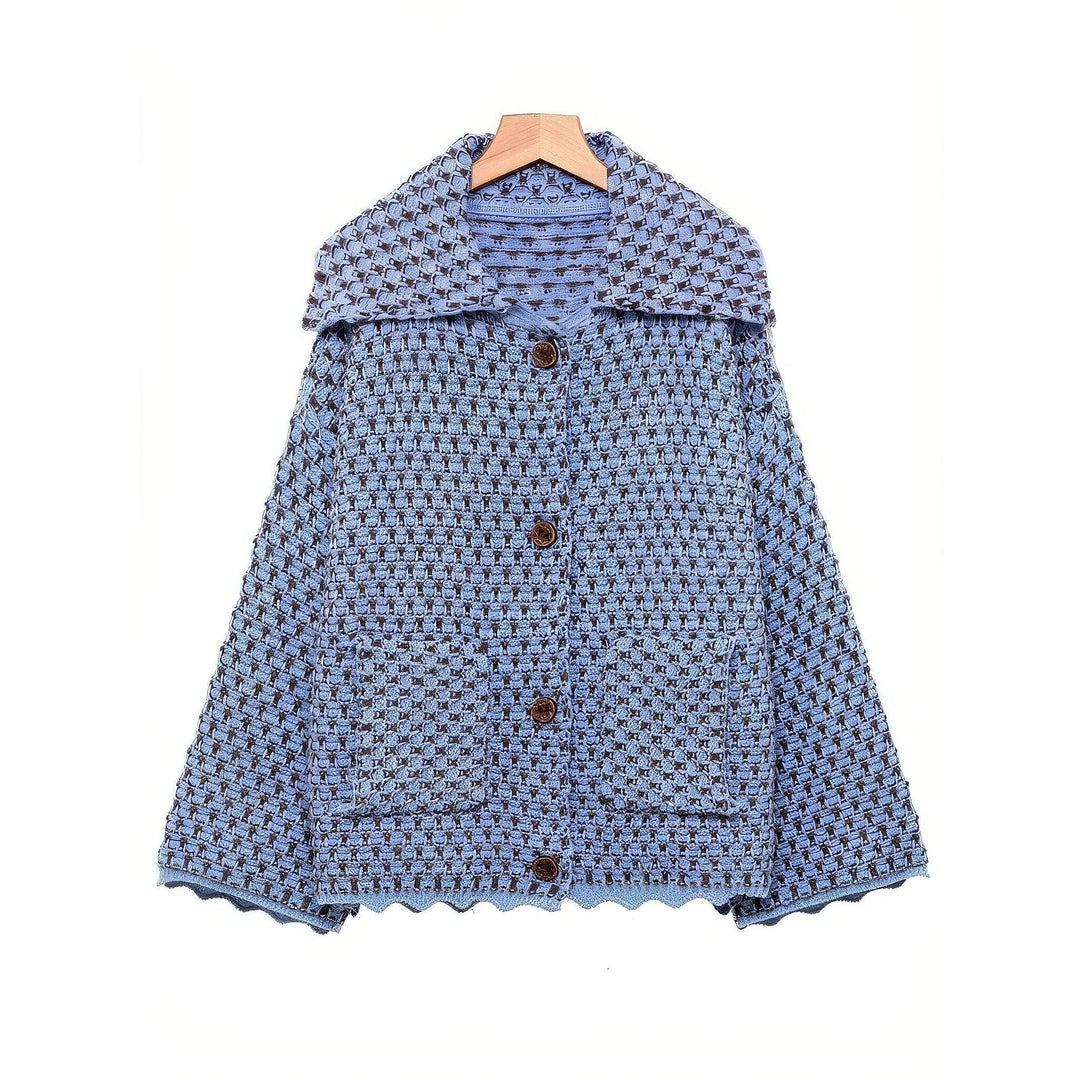 Women's Collared Cardigan, front view