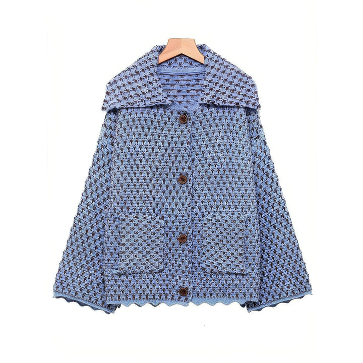 Women's Collared Cardigan, front view