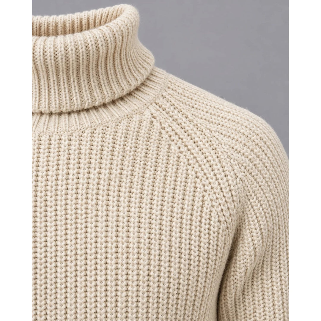 Men's Turtleneck Sweater, detail view