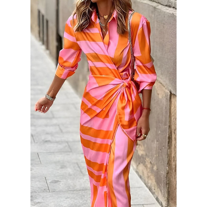 Women's Wrap Midi Dress, detail view 4