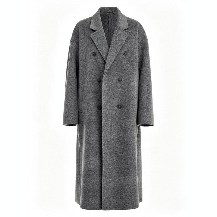 Women's Double Breasted Wool Coat, front view