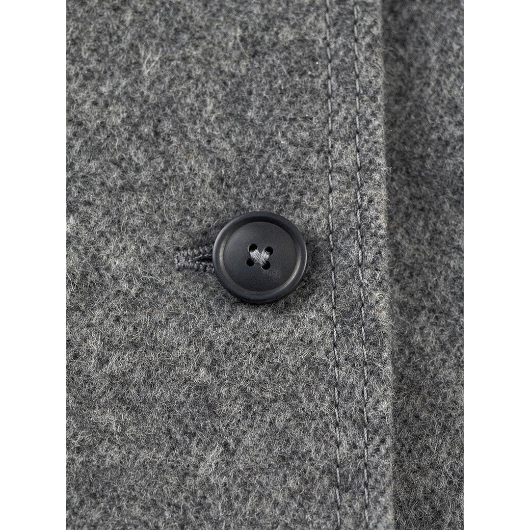 Women's Double Breasted Wool Coat, detail view