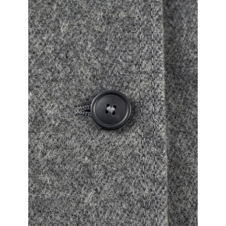 Women's Double Breasted Wool Coat, detail view