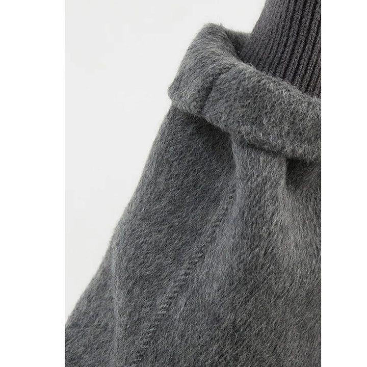 Women's Double Breasted Wool Coat, detail view 2