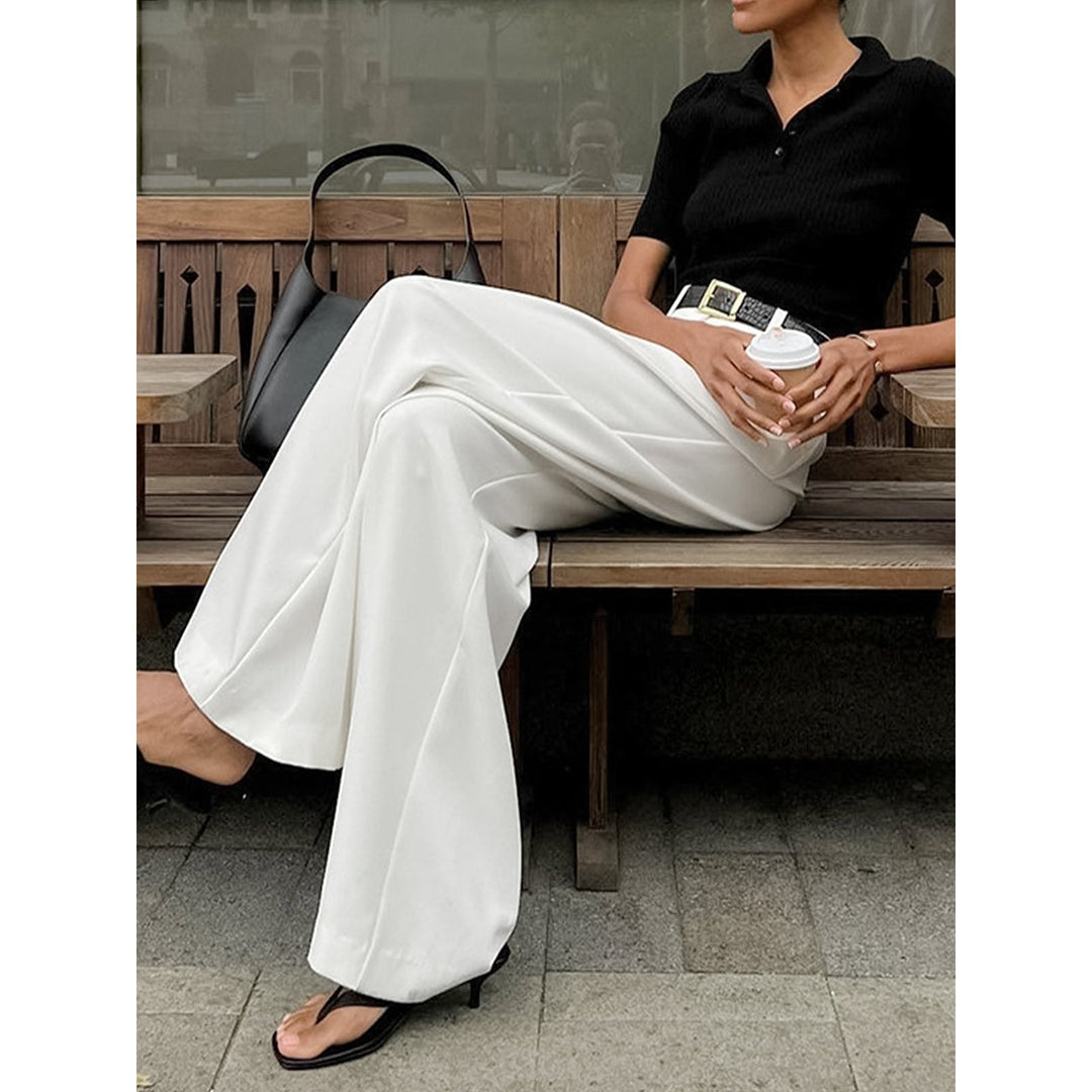 Women’s Pleated Wide Leg Pants, front view 2