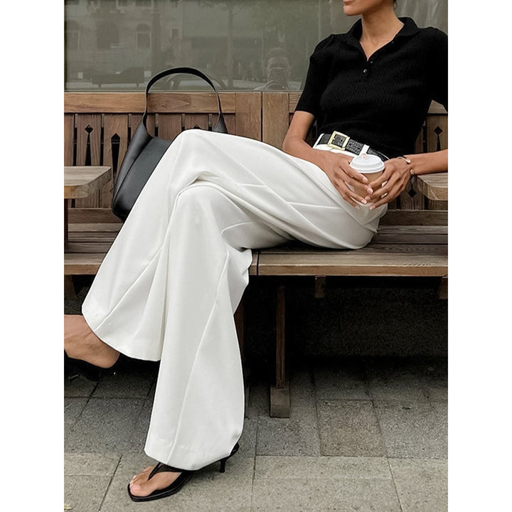 Women’s Pleated Wide Leg Pants, front view 2