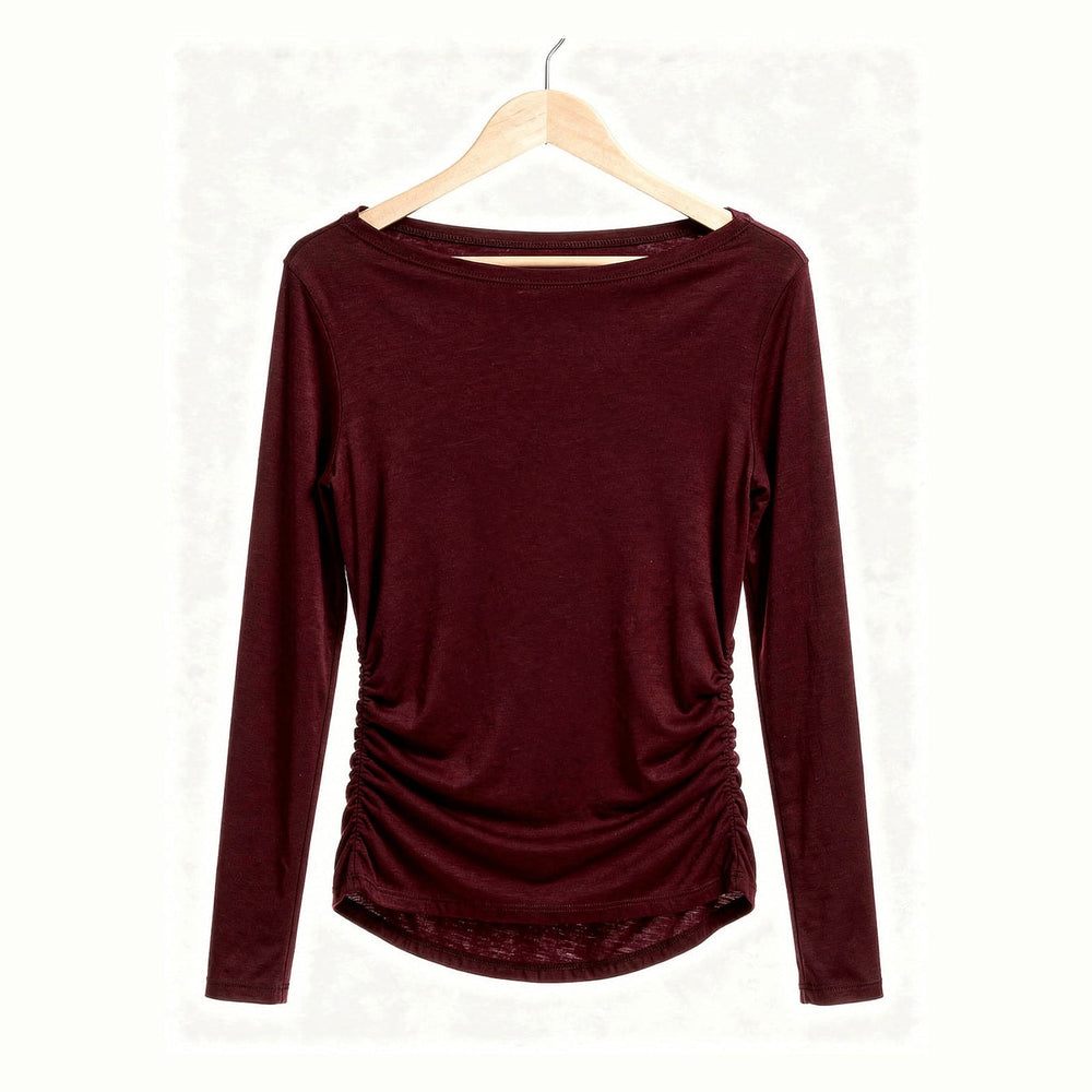 Women's Boat Neck Top, back view