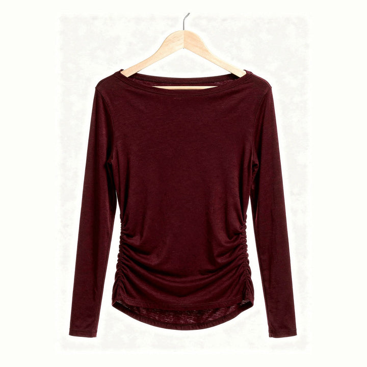 Women's Boat Neck Top, back view