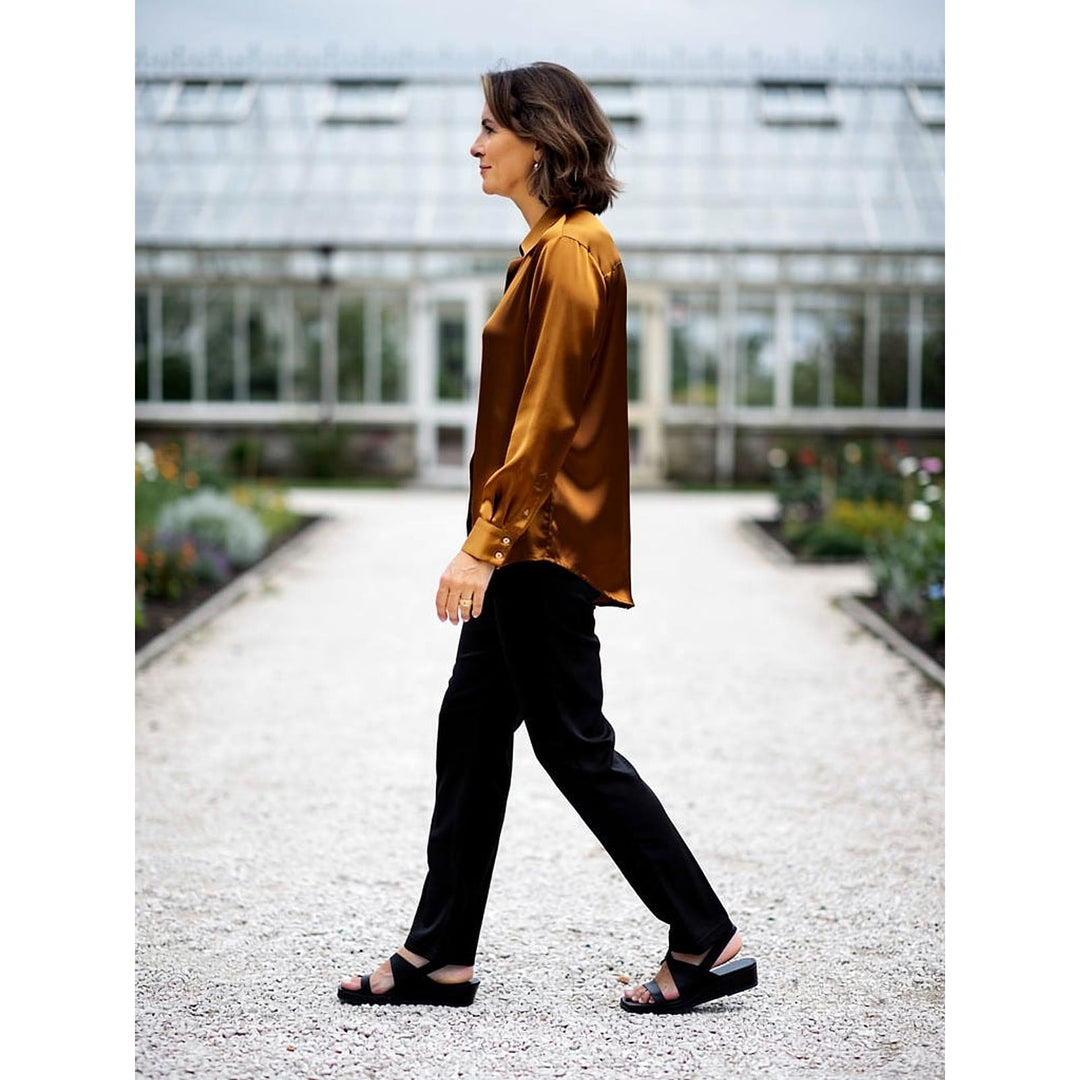 Women's Satin Shirt, side view