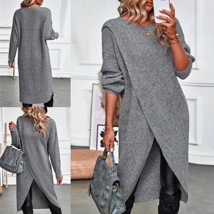 Women's Long Knit Cardigan, detail view 4
