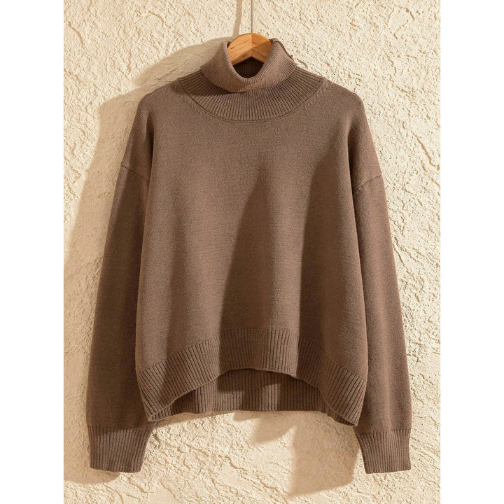 Women's Cropped Turtleneck Sweater, front view