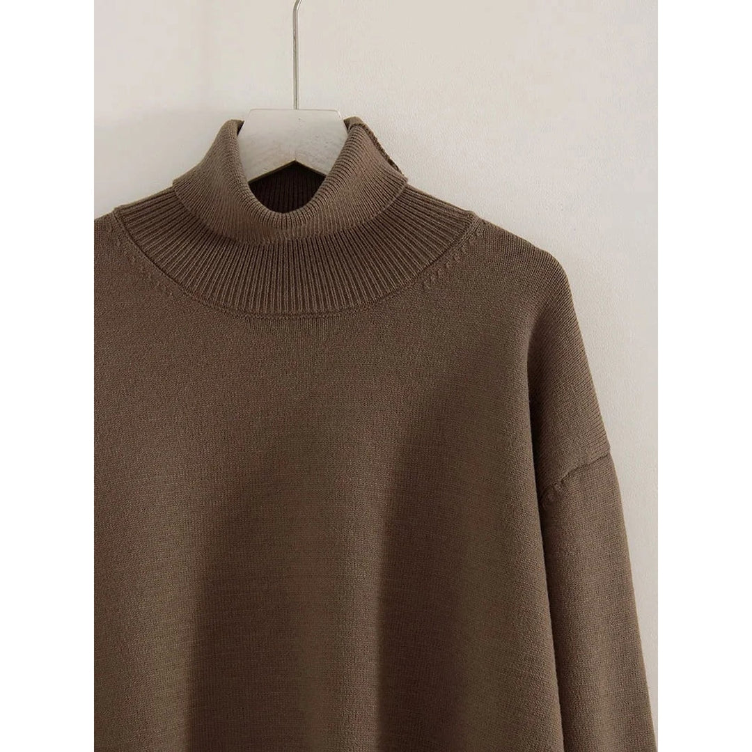 Women's Cropped Turtleneck Sweater, detail view