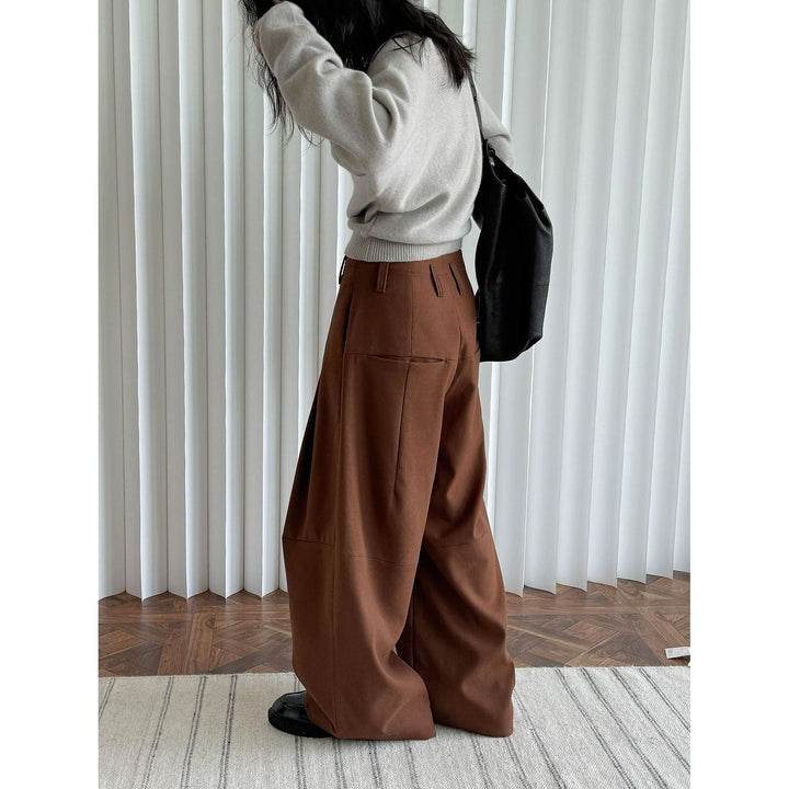 Women's Wide Leg Pants, back view