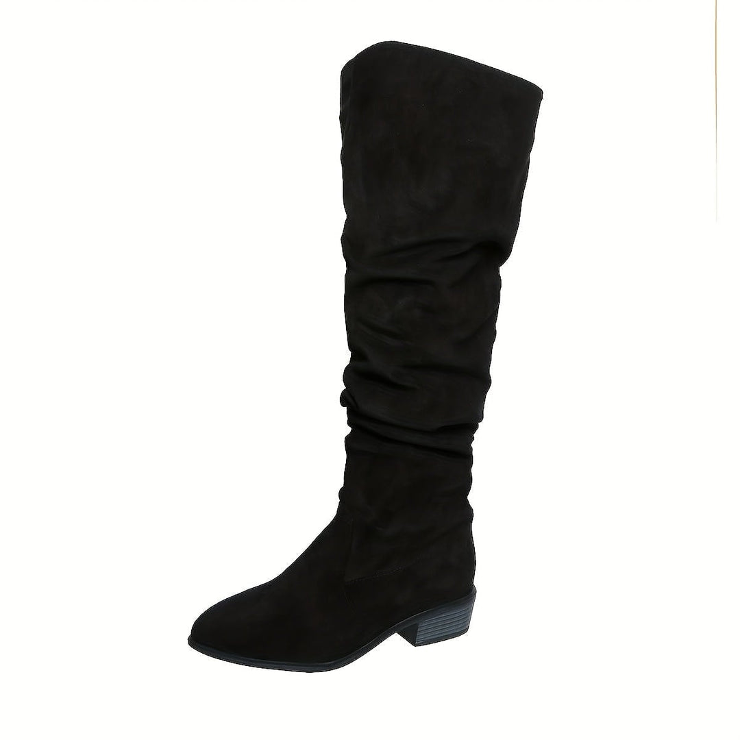 Women's Over the Knee Slouch Boots, front view 4