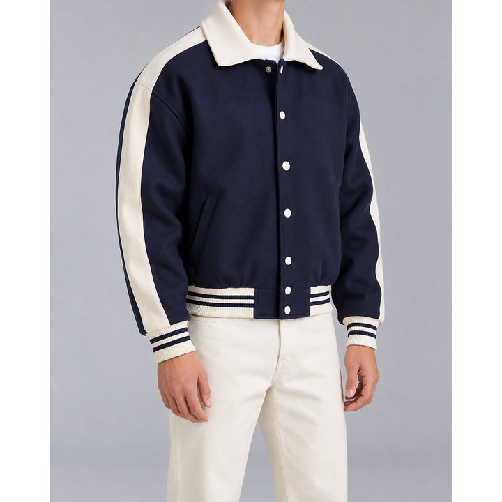 Men's Varsity Jacket, front view 2