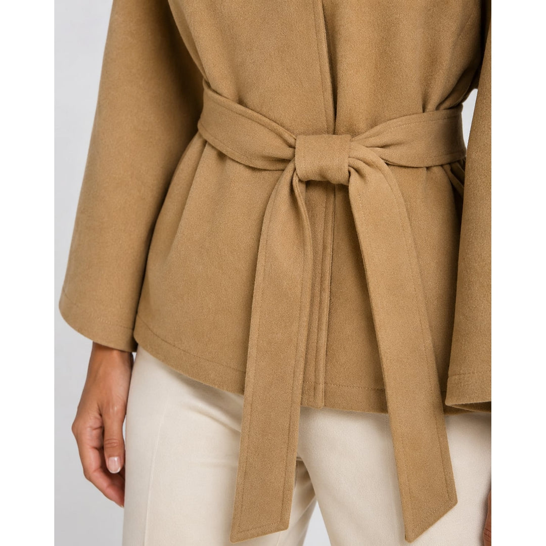 Women's Belted Cape Coat, detail view