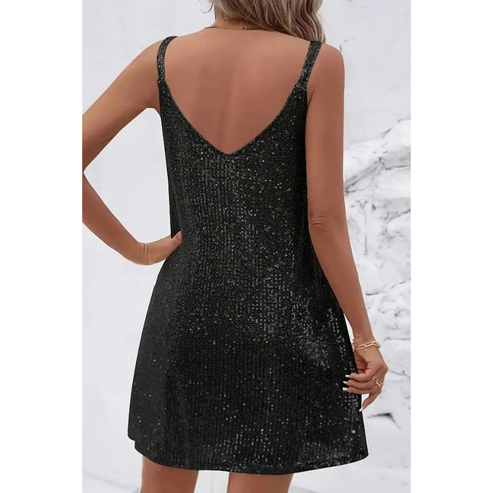 Women's Sequin Mini Dress, detail view 4
