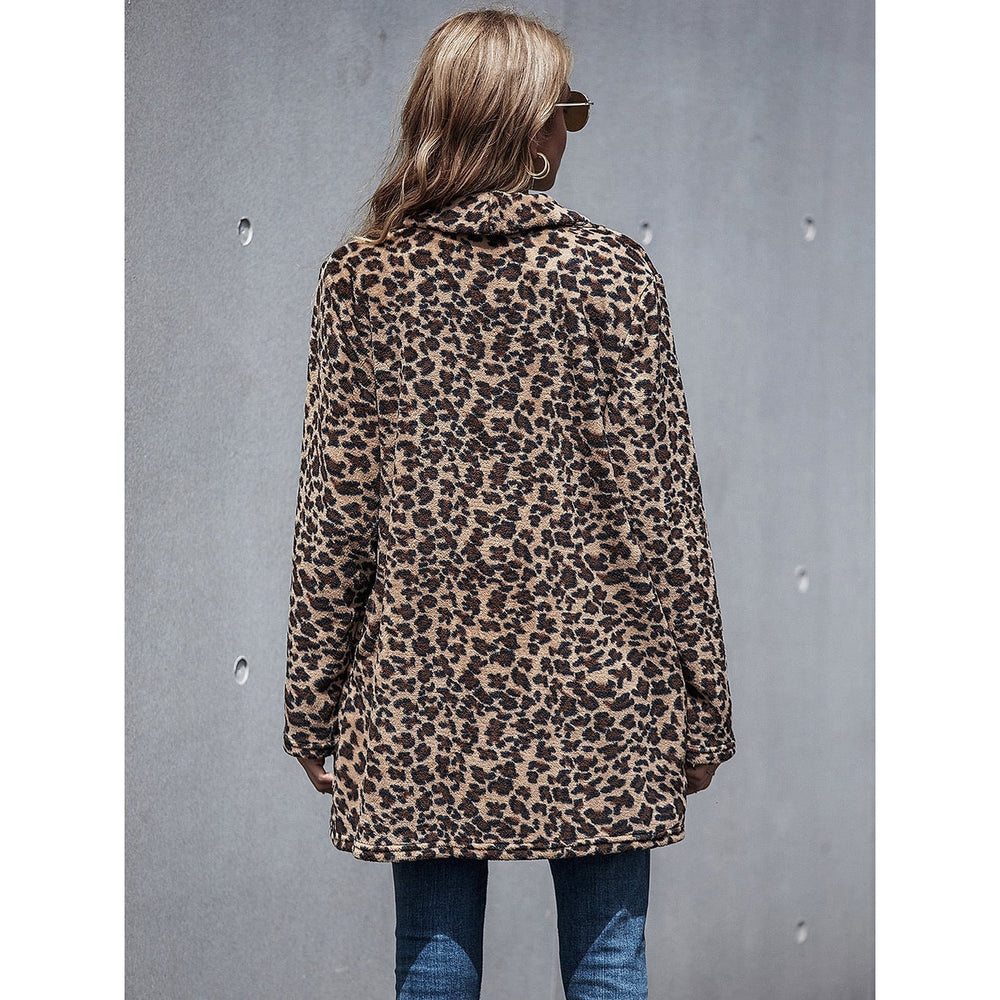 Women's Brown Coat, back view