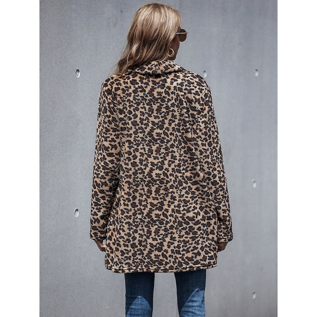 Women's Brown Coat, back view