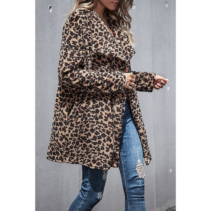 Women's Brown Coat, front view 2