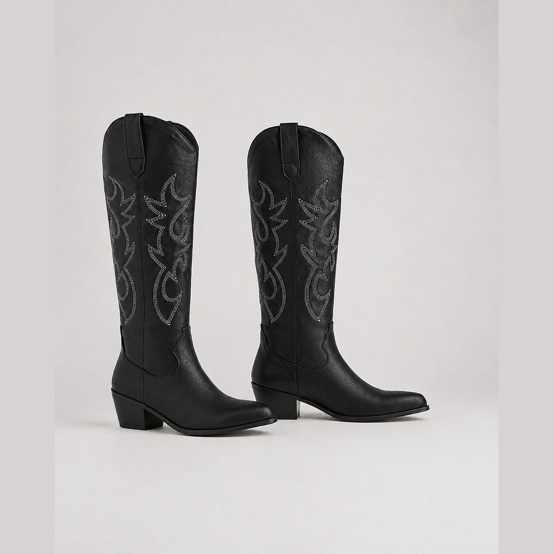 Women’s Embroidered Cowboy Boots, front view 2