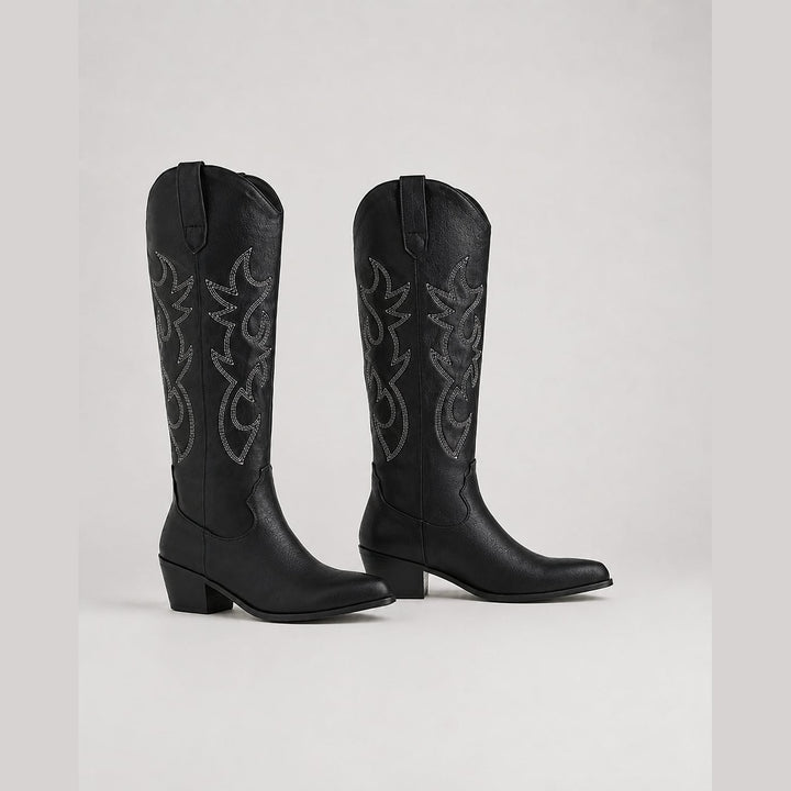 Women’s Embroidered Cowboy Boots, front view 2