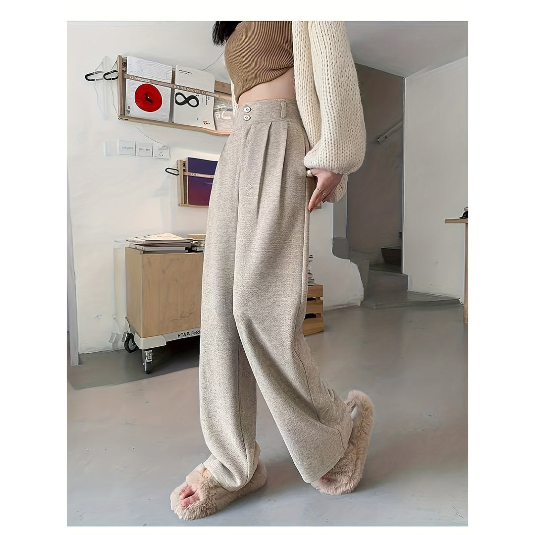 Women’s Relaxed Wide Leg Pants, front view 3