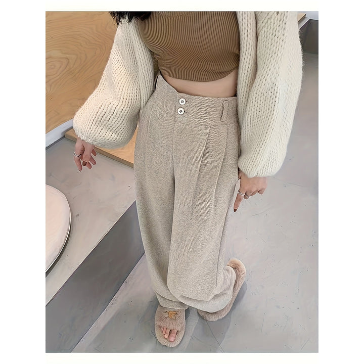 Women’s Relaxed Wide Leg Pants, front view 4