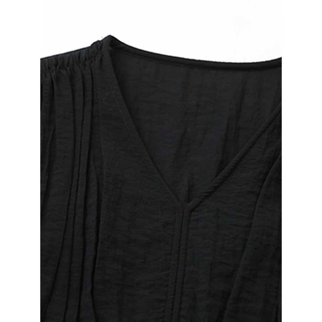 Women's Puff Sleeve Maxi Dress, detail view