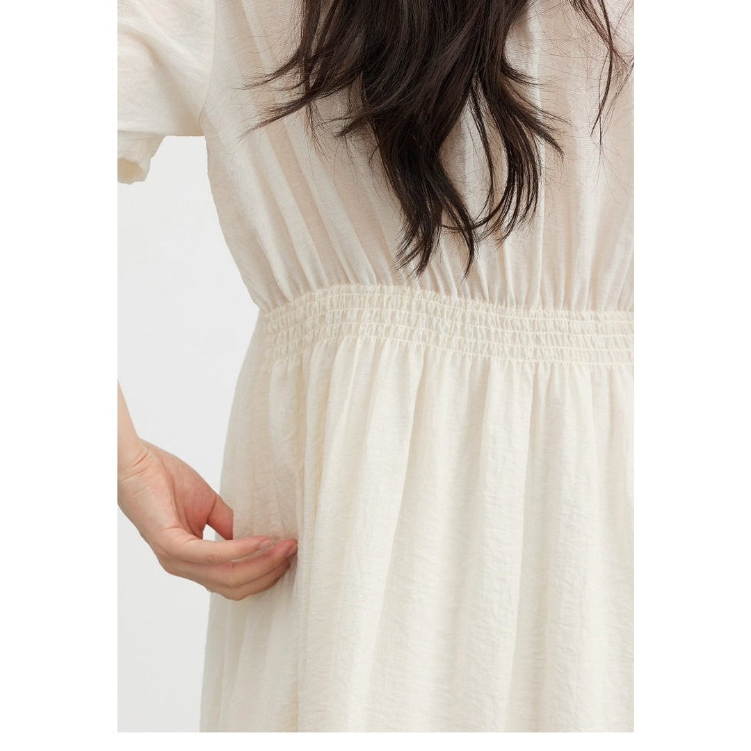 Women's Puff Sleeve Maxi Dress, detail view 2